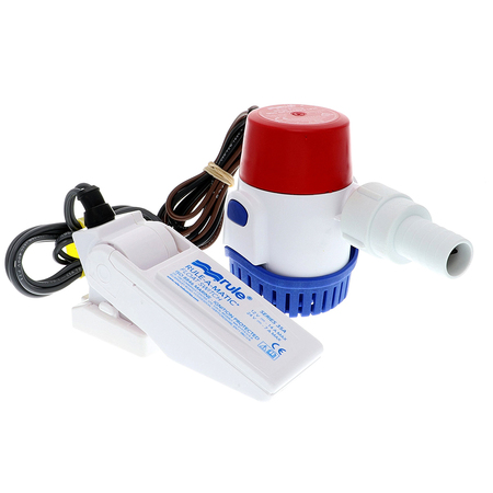Rule 500 GPH Standard Bilge Pump Kit w/Float Switch - 12V 25DA-35A